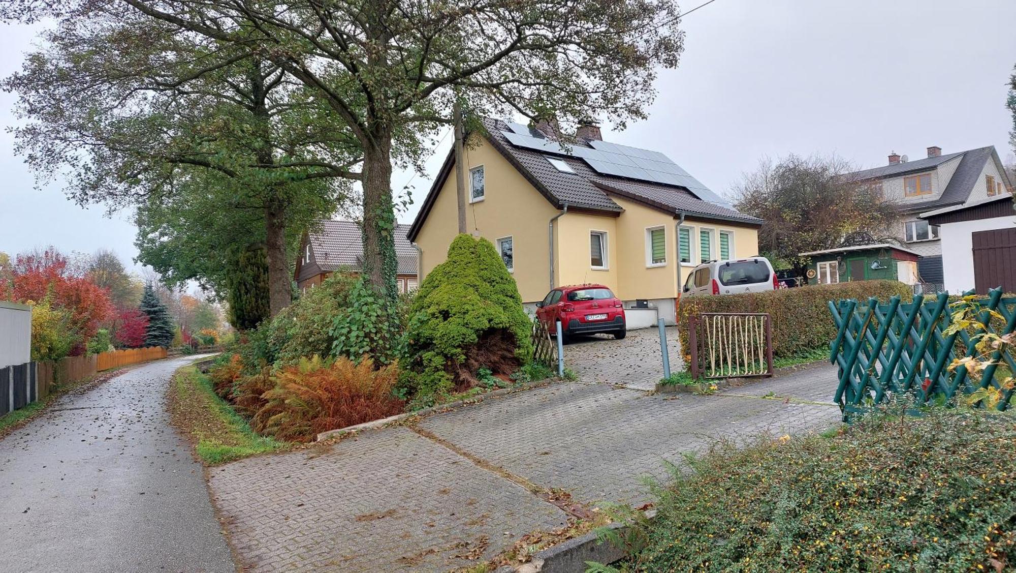 Ferienwohnung Am Flossgraben Bad Schlema Exterior foto
